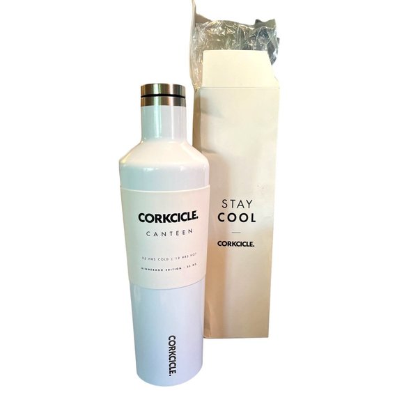 Corkcicle Other - Corkcicle Uline White Stainless Steele Tumbler 25 oz. Travel Mug